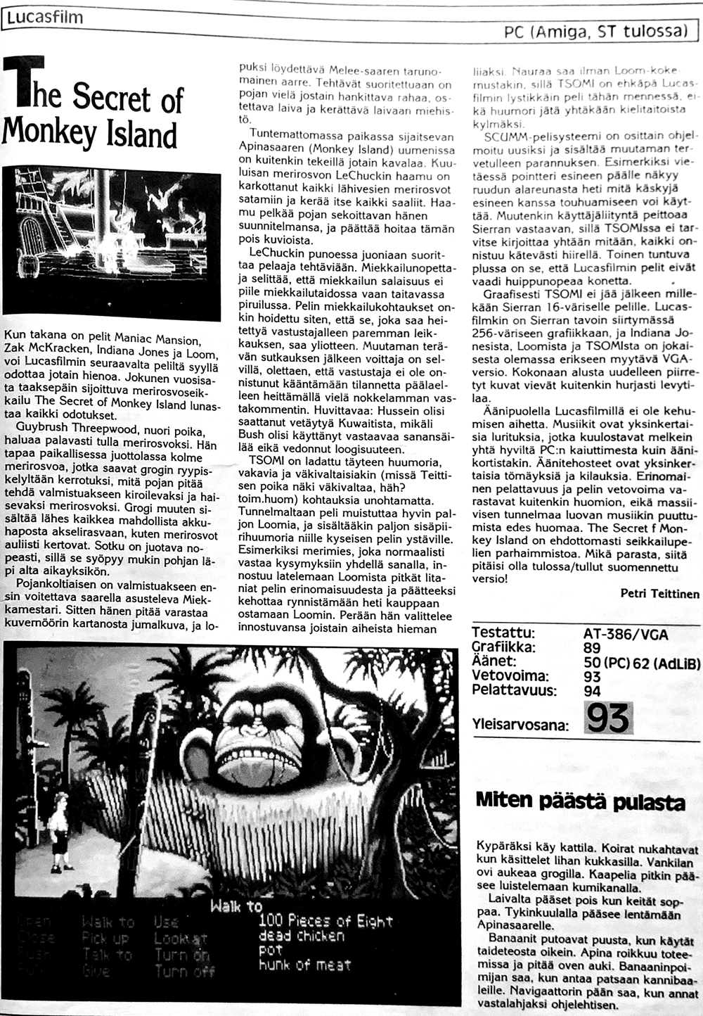 Secret of Monkey Island, The